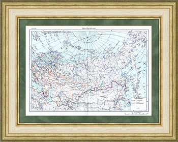 Старинная Карта лесов СССР, 1955 г.