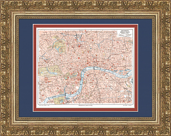 План центральной части Лондона, кон. 19 в.