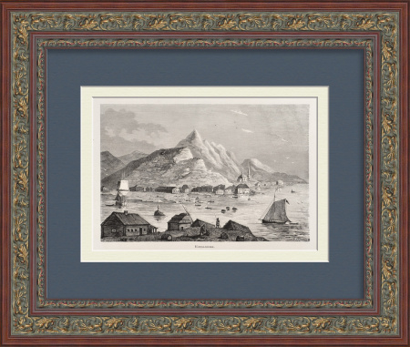 Кандалакша, Русский Север. Морские промыслы, старинная гравюра