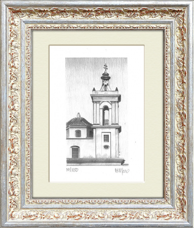 Часовня и колокольня, авторская сериграфия конец XX в.