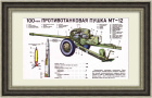 Противотанковая пушка МТ-12. Советский плакат