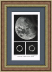 Луна и солнечная корона, старинная фототипия