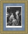 Семейный портрет, офорт по картине Маргерит Жерар, рубеж 19-20 в.