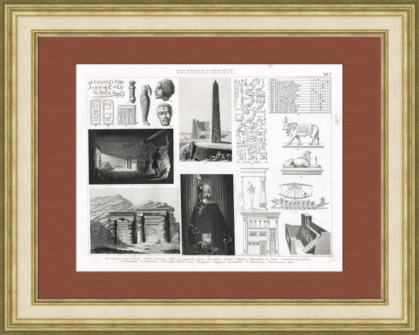 Древний Египет: архитектура, наука, обряды. Старинная гравюра 19 века Древний Египет: архитектура, наука, обряды. Старинная гравюра 19 века