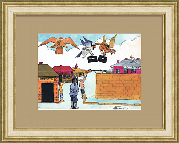 Аресты предпринимателей, карикатура времен НЭПа