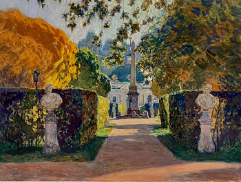 Осень в усадьбе Кусково. Москва. Авторская, современная живопись