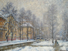 Снегопад на 12-й Парковой. Картина А. Ковалевского