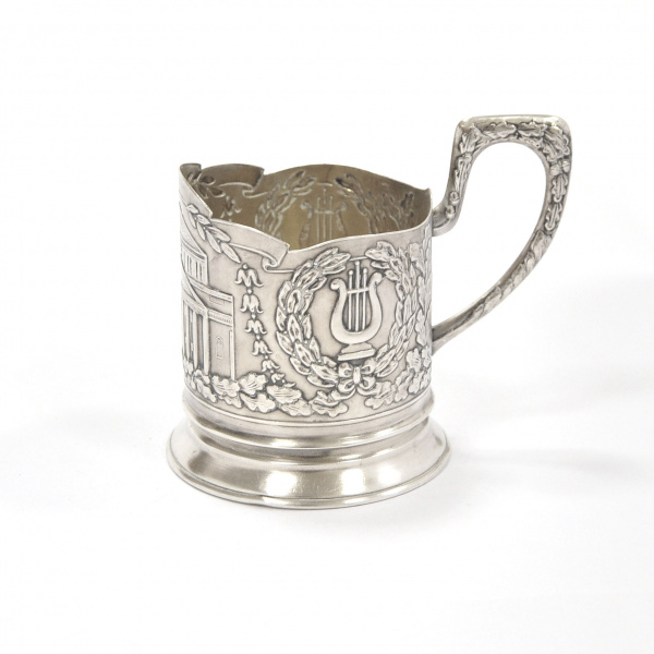 Подстаканник "Большой театр". Серебро 875 пробы Театр, кино, музыка подстаканник "большой театр". серебро 875 пробы