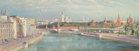 Вид на Кремль. Картина А. Ковалевского