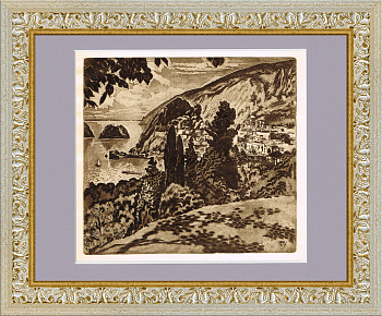 "Гурзуф", из серии "Крымская сюита" И. Нивинского, 1925 г.