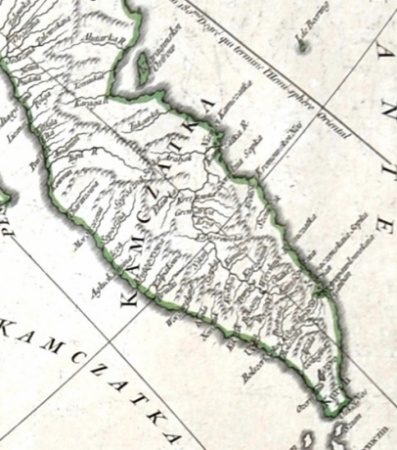 сибирь и дальний восток на гравированной карте 1753 года