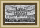 В Большом театре император празднует соглашение с Европой, большая литография