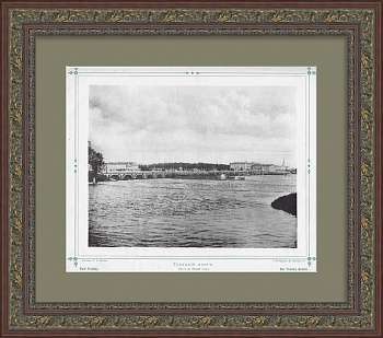 Троицкий мост в Санкт-Петербурге. Вид на Летний сад. Старинная фототипия Троицкий мост в Санкт-Петербурге. Вид на Летний сад. Старинная фототипия