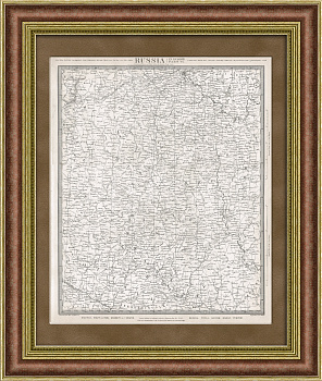 Центральная часть Российской Империи, гравированная карта 1835 года