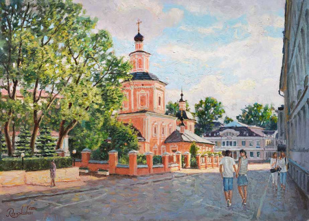 Вспоминая лето.  Хохловский переулок.  Авторская, современная живопись