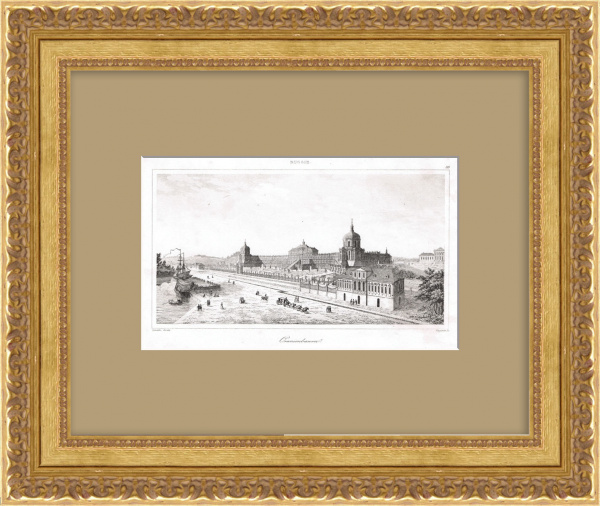 Ораниенбаум, Санкт-Петербург. Старинная гравюра Ораниенбаум, Санкт-Петербург. Старинная гравюра