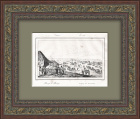 Вид Перекопа в Крыму, старинная гравюра 19 века