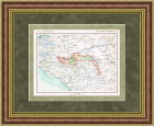 Адыгейская Автономная область, старинная карта, 1928 г.