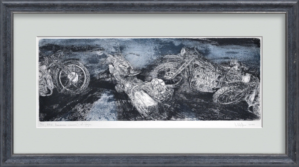 Мотоциклы BMW. Авторская, малотиражная гравюра Мотоциклы BMW. Авторская, малотиражная гравюра