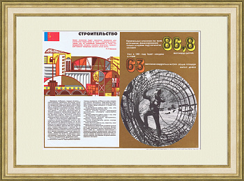 Строительство в 11 пятилетку. Советский плакат Строительство в 11 пятилетку. Советский плакат