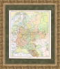 Европейская Россия, старинная карта, 1928 г., кабинетный формат