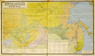 Настенная "Политико-административная карта Байкало-Амурской магистрали", 1976 г. (100х155 см)