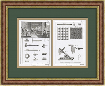 Кожевенно-дубильное производство. Гравюры на меди, бумага ручной выделки, 1770-е гг.