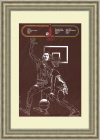 Баскетбол. Олимпийский советский плакат в раме