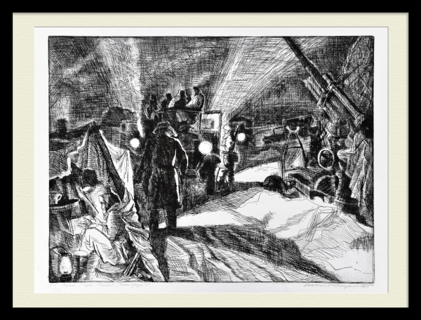 Ладога - Дорога жизни. Большая, авторская гравюра