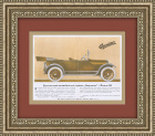 Антикварная реклама автомобиля Overland, 1910-е годы