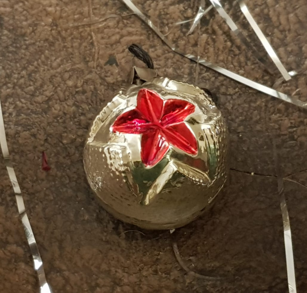 советская алая звезда, новогодняя игрушка. винтаж, большая редкость