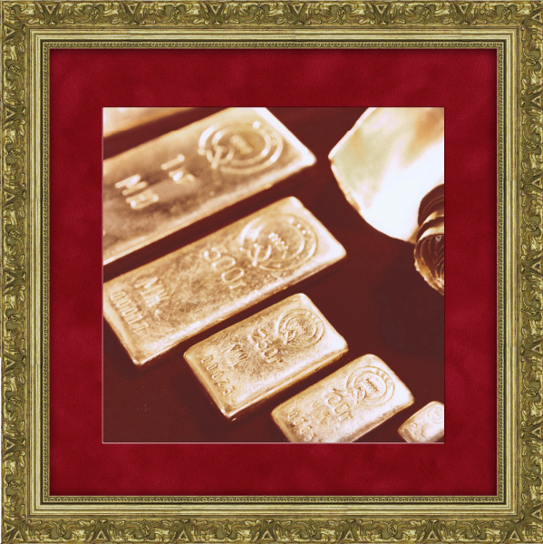 Слитки Золота СССР. Раритетное фото