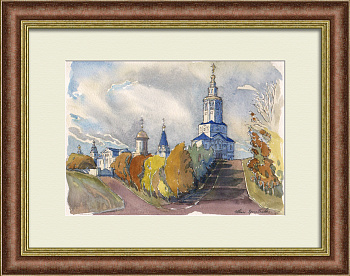 Зилантов Успенский монастырь, Казань. Авторская акварель Зилантов Успенский монастырь, Казань. Авторская акварель