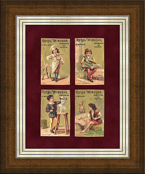 Дети в образах искусства и философии, карточки - панно в раме,