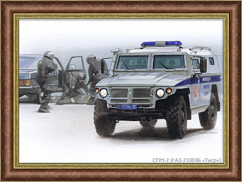 СМП-2 Тигр на службе ОМОНа, плакат в раме