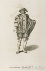 Французский костюм эпохи Ренессанса: полководец виконт Луи де ла Тремуль, гравюра на меди 1760-х гг.