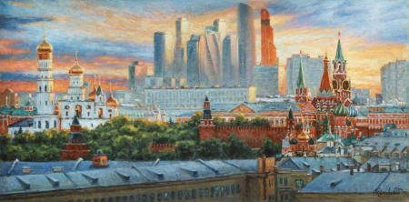 Вертикали Москвы. Большая картина И. Разживина