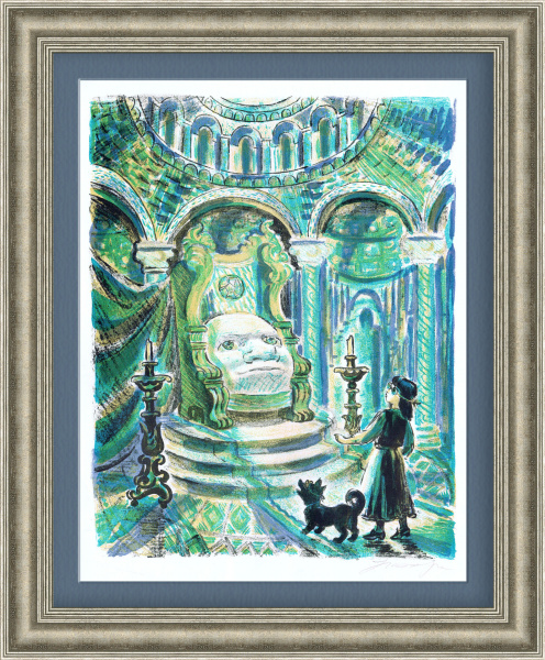 Волшебник Изумрудного города. Авторская литография 