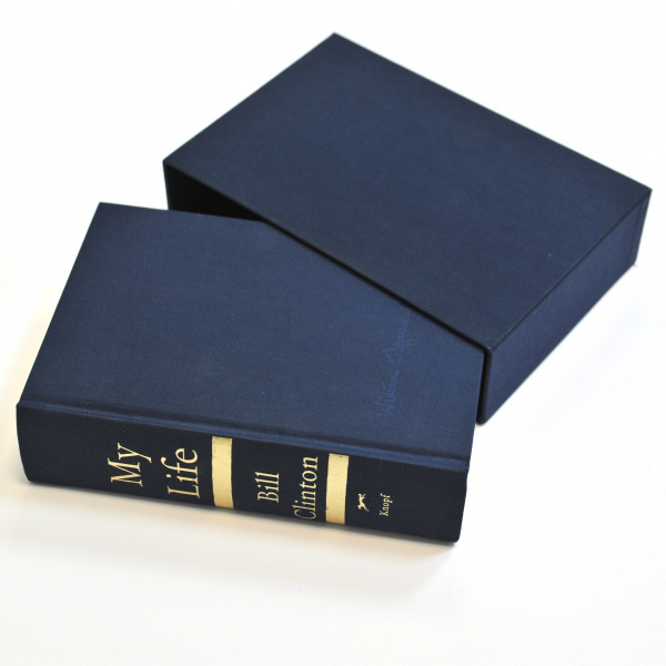 Автограф Билла Клинтона, президента США на Deluxe издании My Life Дорогие подарки автограф билла клинтона, президента сша на deluxe издании my life
