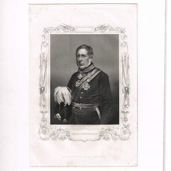 Генерал, сэр Ф.Бентинк , гравюра из серии "Крымская война"