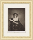 Антикварная гелиогравюра «Портрет маркизы д'Орвилье» по картине Ж. Л. Давида