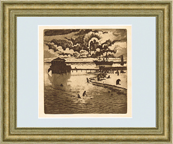 "Евпатория. Облака", из серии "Крымская сюита" И. Нивинского, 1925 г.