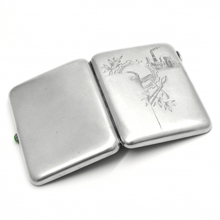 индустриализация в ссср. уникальный, старинный портсигар