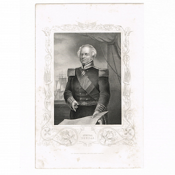 Адмирал Дундас, гравюра из серии "Крымская война"