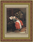 Больная и врач. Репродукция 1930 года с картины Яна Стэна