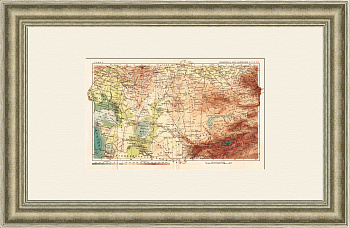 Казахстан и Каракалпакия. Довоенная карта