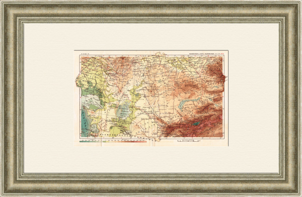 Казахстан и Каракалпакия. Довоенная карта