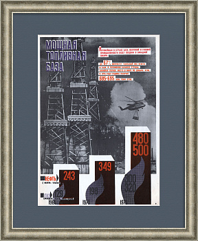 Мощная топливная база СССР. Советский, агитационный плакат