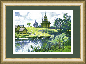 Суздаль. Воскресенская церковь. Авторская гравюра Суздаль. Воскресенская церковь. Авторская гравюра