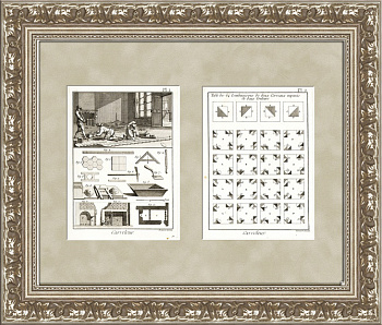 Плиточники и облицовщики. Антикварные гравюры, 1770-е гг. Плиточники и облицовщики. Антикварные гравюры, 1770-е гг.